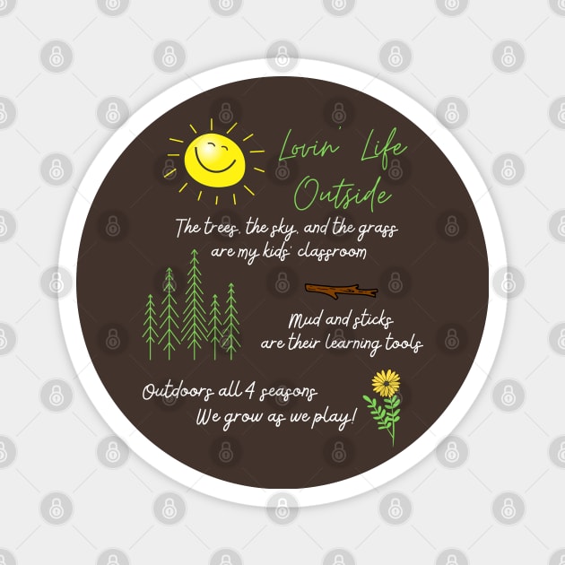 Adult shirt & gear Magnet by Lovin' Life Outside 